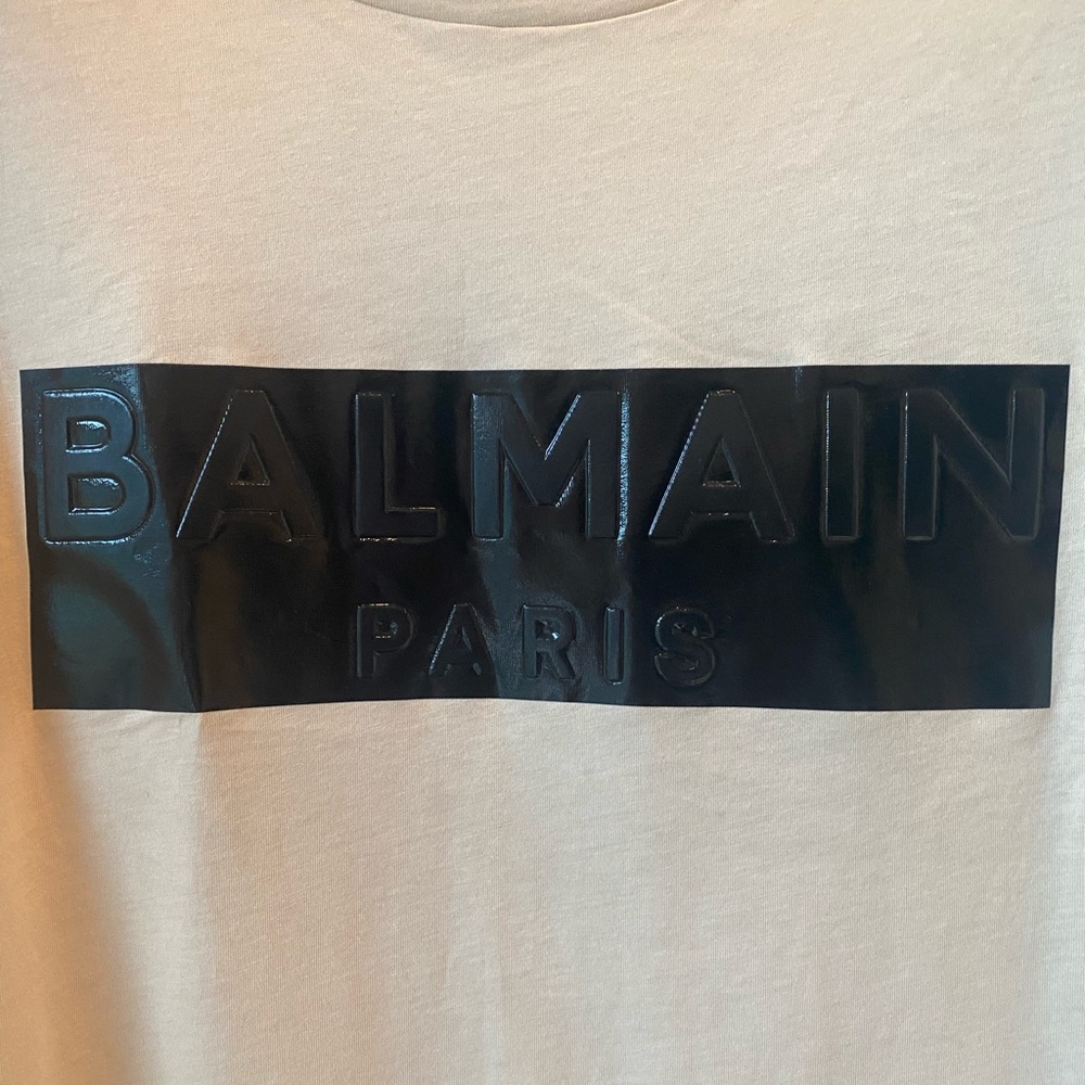 Balmain Leather T-Shirt